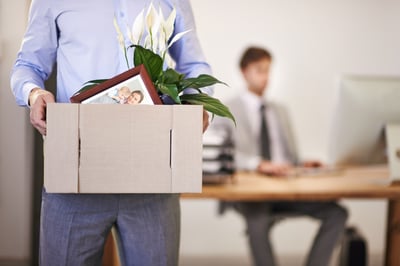 Employee leaving work