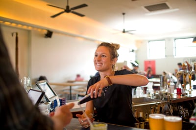 image of a casual bar employee