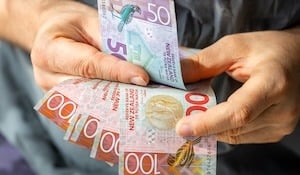 Employer counting money
