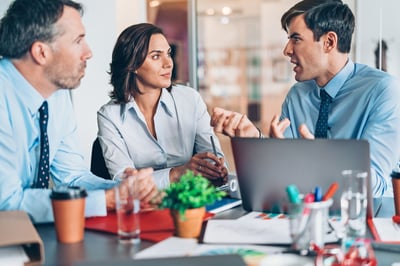 Employee disagreeing with team