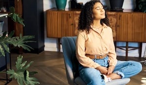 A relaxed worker
