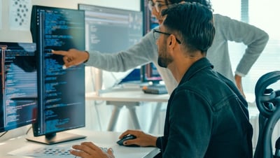 Workers using artificial intelligence