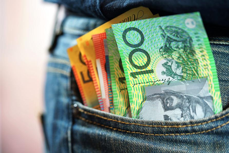 AU dollars pocket