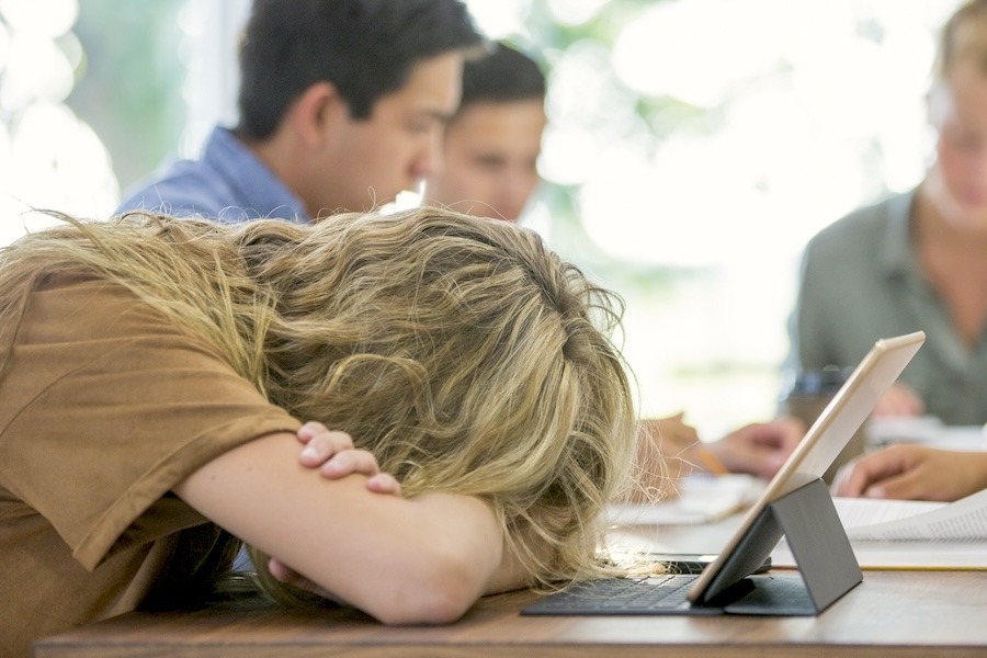 Image of a tired employee