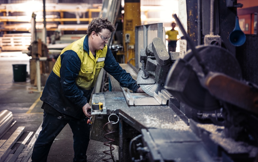 Worker doing overtime