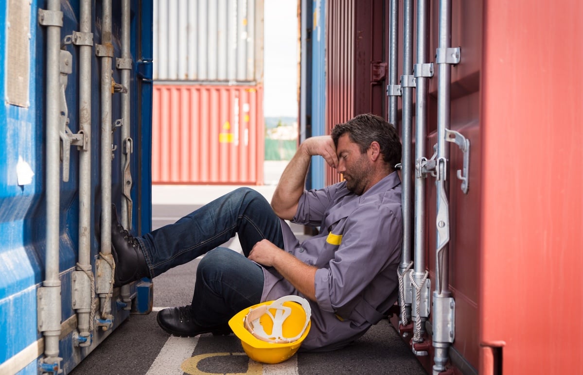 worker napping